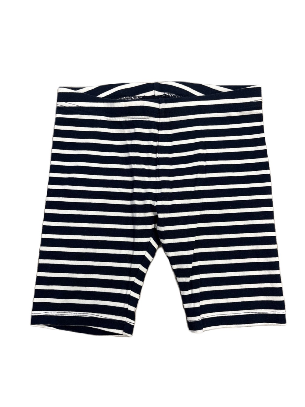 Joe Fresh Navy and White Striped Kids Bike Shorts - Size 7-8